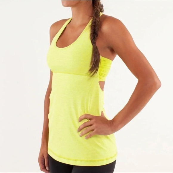 Lululemon Striped Turbo Athletic Tank - Picture 1 of 5